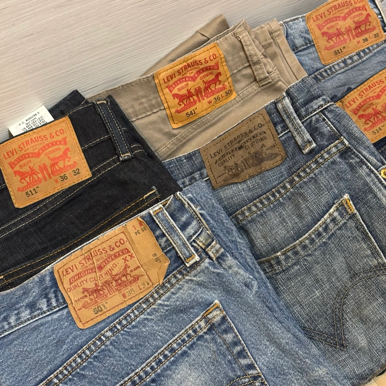 Pack of 8 Levi’s Resseller jeans size L/XL – photo 3